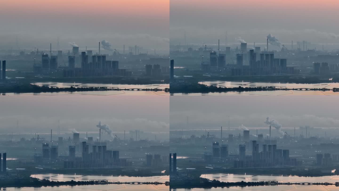 武汉发电厂冷却塔远景-2