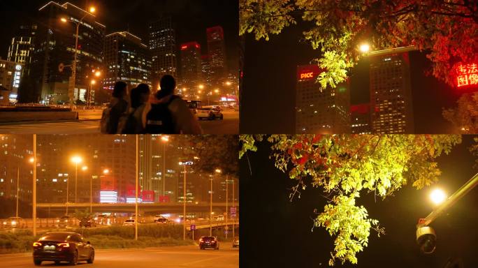 夏季北京城市夜景素材空境