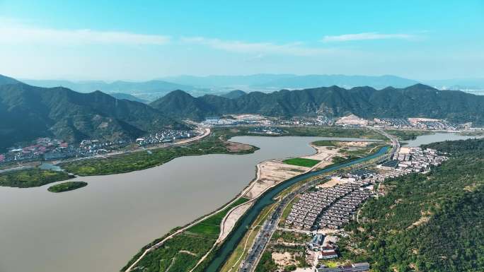 路桥区飞龙湖航拍大景1