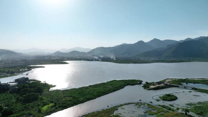 路桥区飞龙湖航拍大景3