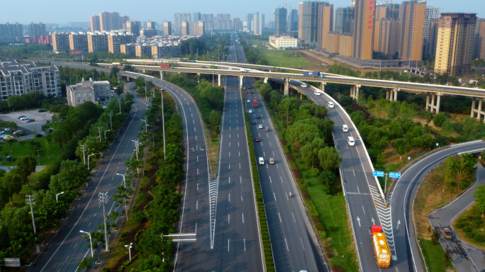 4K-南京金牛湖风景区南京六合城市航拍