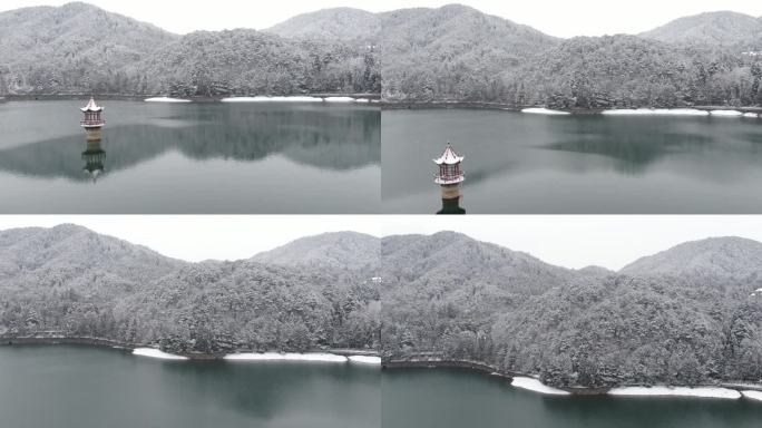 庐山芦林湖大雪