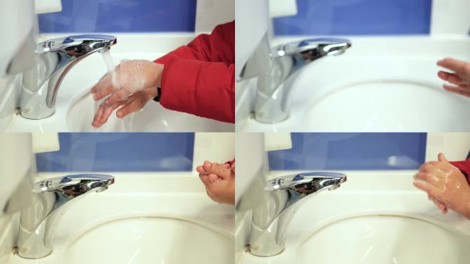 儿童洗手打扫整理整洁