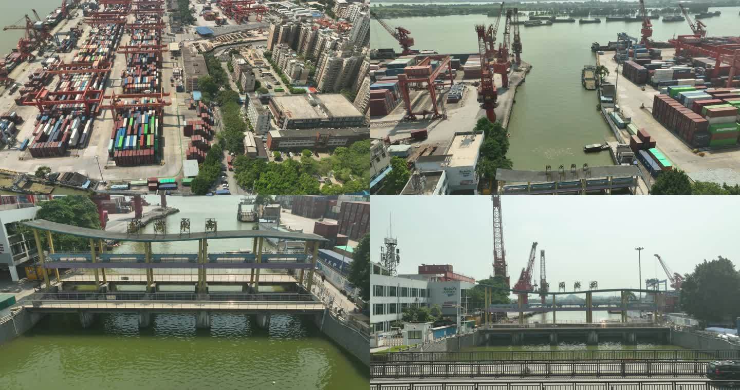 广州港黄埔旧港码头全貌