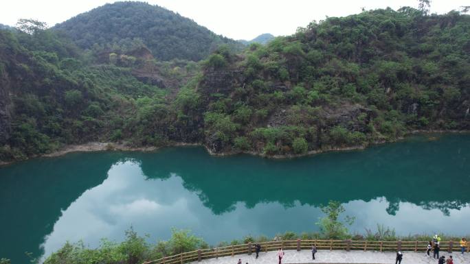 重庆渝北铜锣山矿山公园航拍