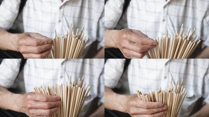制作画笔 制作笔杆 制作笔 笔杆精致筷子