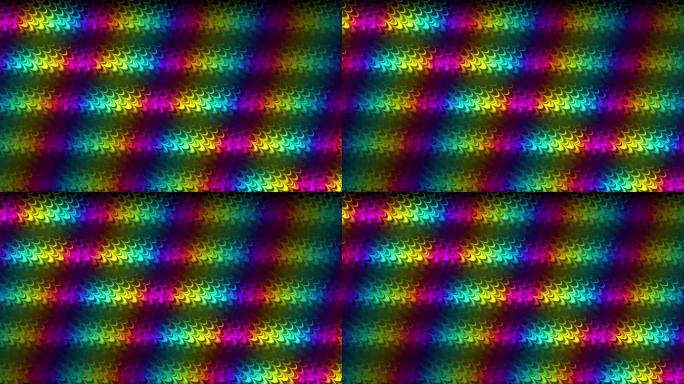 抽象数字波浪彩虹背景。3D插图和渲染。元宇宙技术、数字艺术、插图设计和光谱色彩科学的概念。