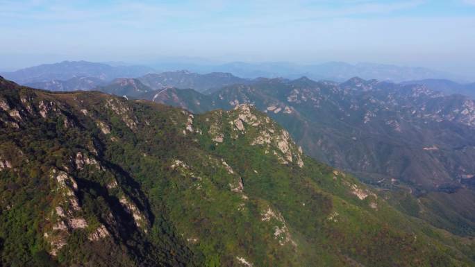 [4K]航拍素材.北京黄楼洼山梁草甸