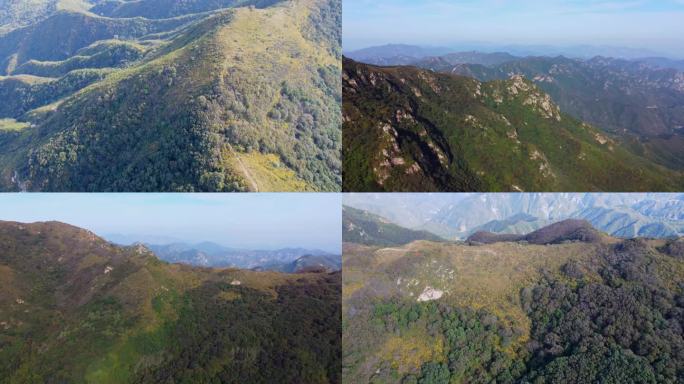 [4K]航拍素材.北京黄楼洼山梁草甸