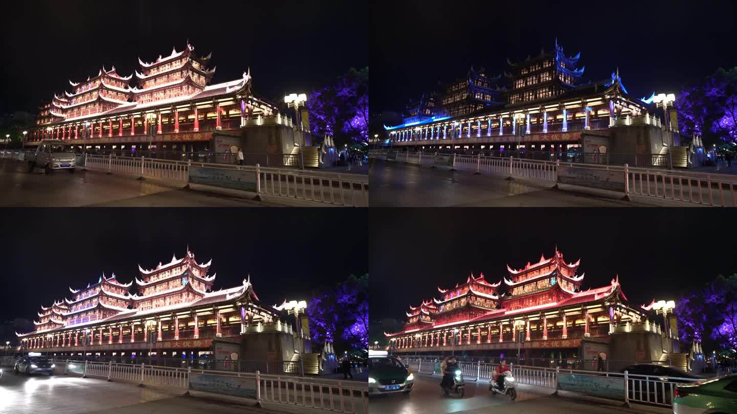 重庆黔江三岔河武陵水岸文化长廊