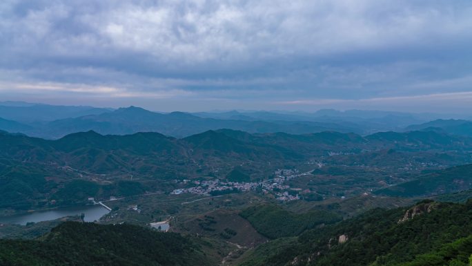 延时 泰山 南部山区 山谷 盆地 村庄