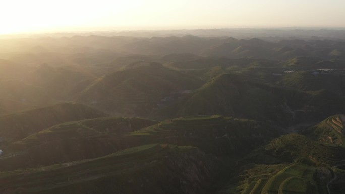 陕北大气早晨