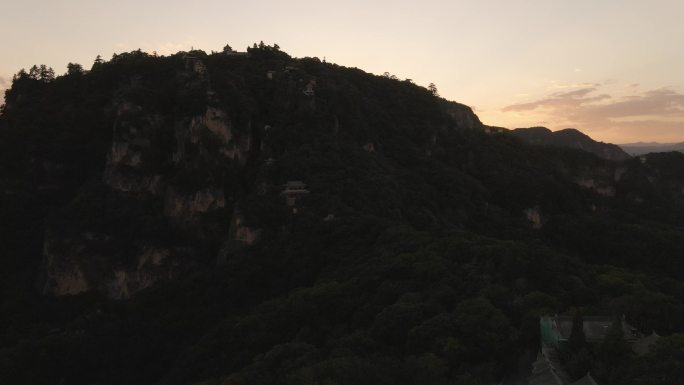 航拍 道教名山崆峒山