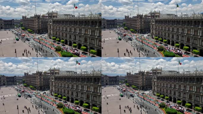 墨西哥城大都会教堂广场。
