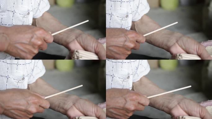 精致筷子制作筷子感觉木棍细节小木棍加工厂