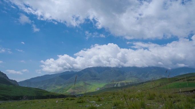 西北大山延时摄影