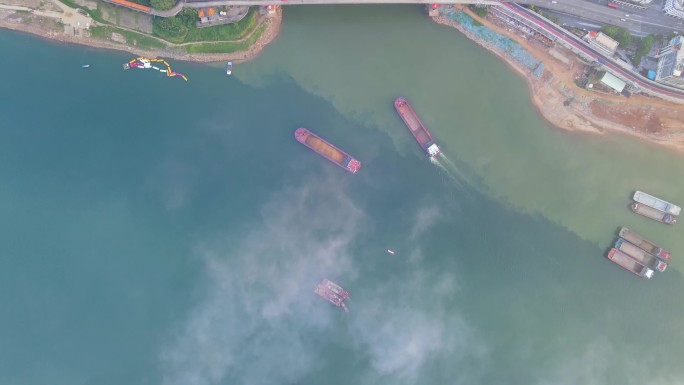 梧州鸳鸯江云海航拍视频素材