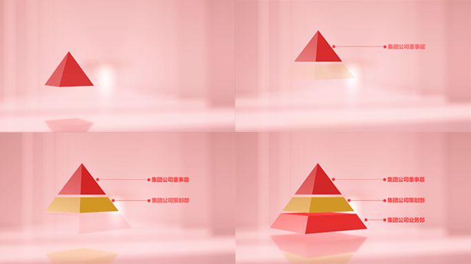 党政E3D金字塔信息展示AE模板