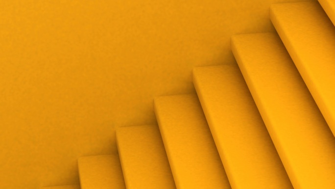 楼梯黄色循环视觉