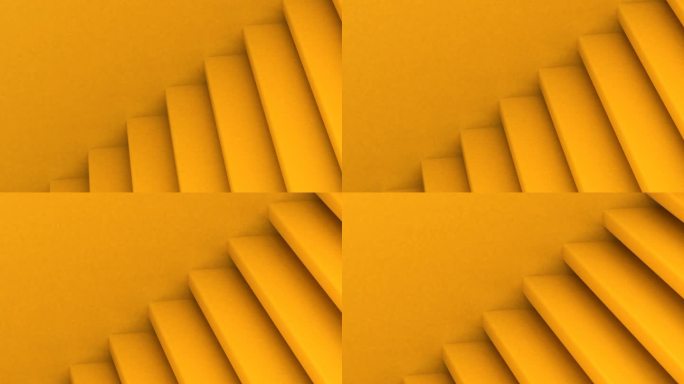 楼梯黄色循环视觉