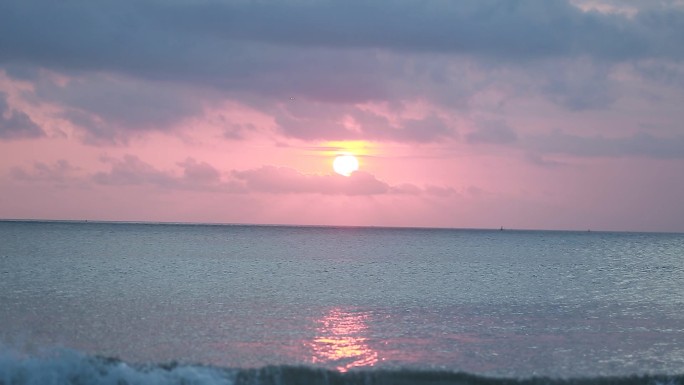 海边夕阳延时