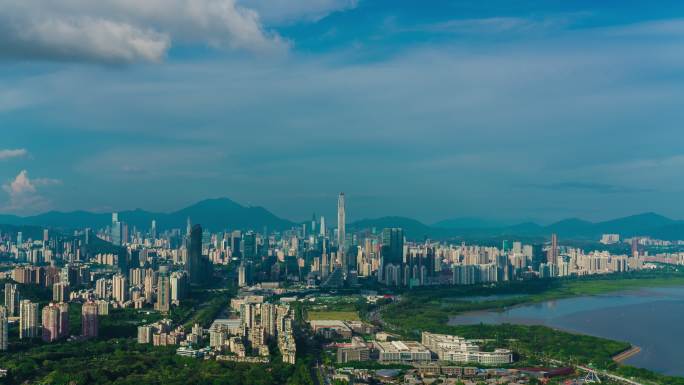 深圳市光影扫过建筑