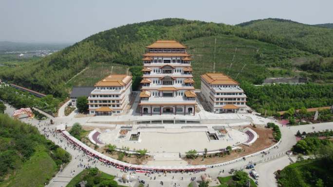 宜兴大觉寺寺庙航拍