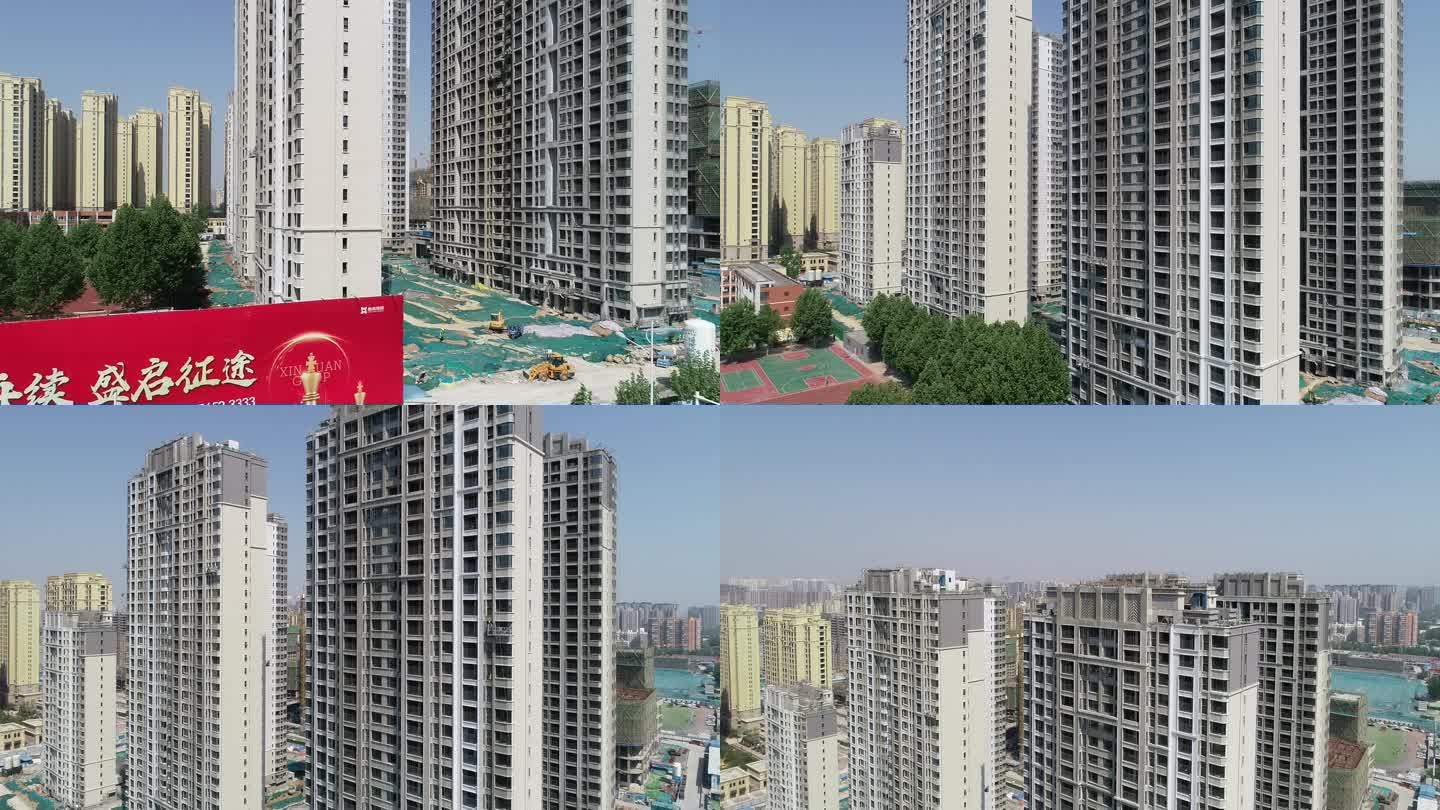 房地产小区楼盘建筑工地烂尾楼城市建设20