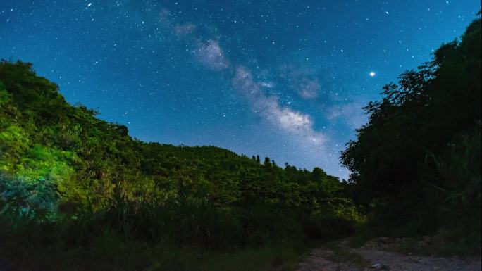 拍摄于三明的一段星空