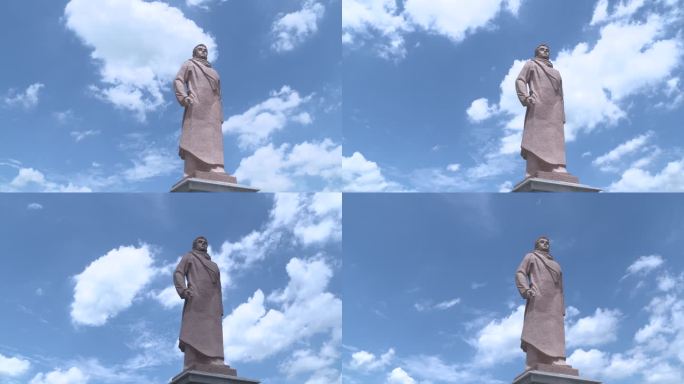 杨闇公 雕塑 塑像 空镜 延时
