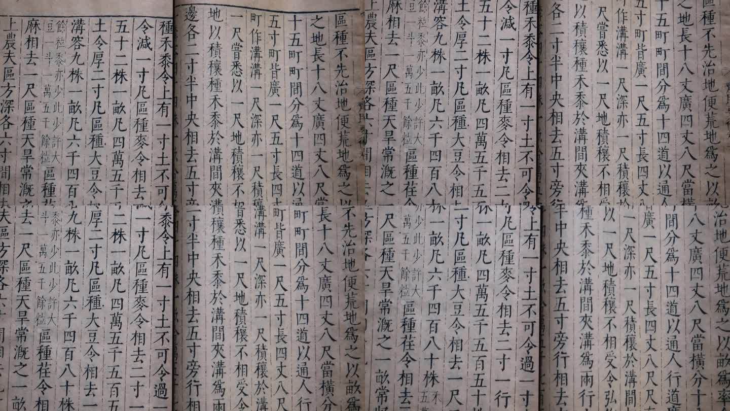 中国古籍繁体汉字特写