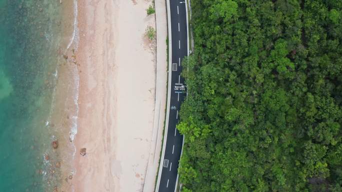 航拍杨梅坑鹿嘴公路