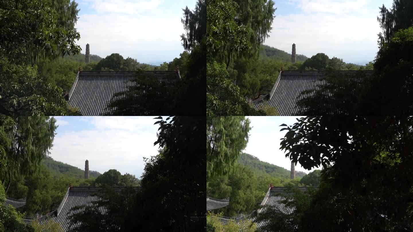 天台山国清寺建筑视频C0112