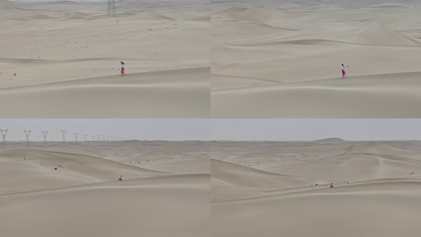 人在沙漠中行走