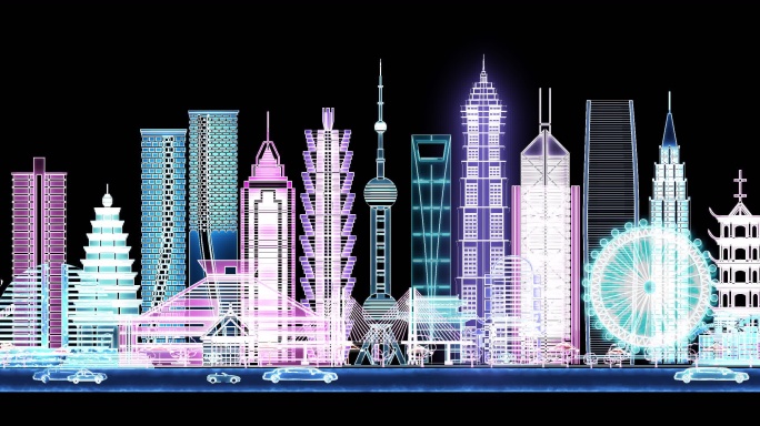 光绘上海城市地标