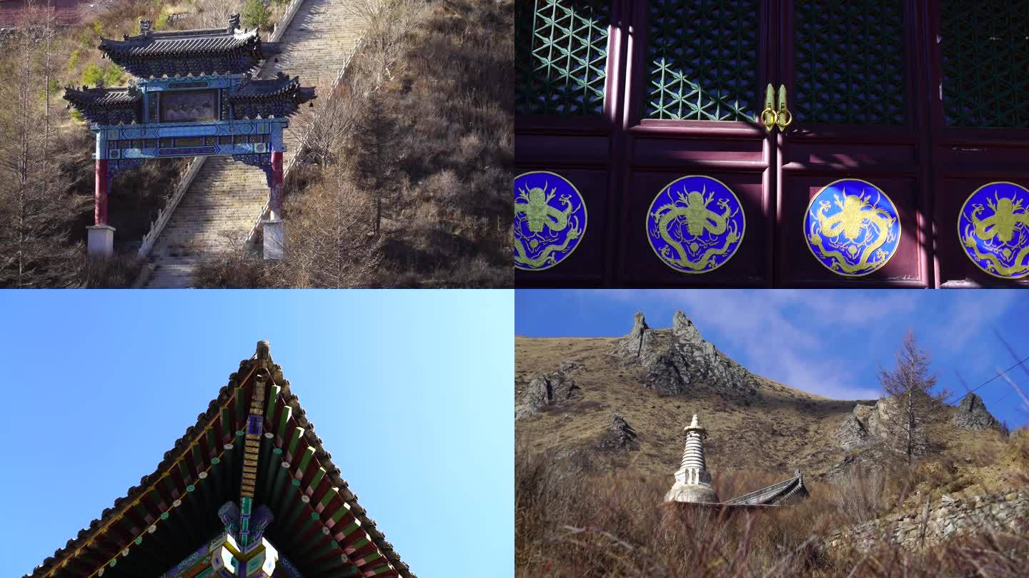 山西五台山凤林禅寺风铃寺庙