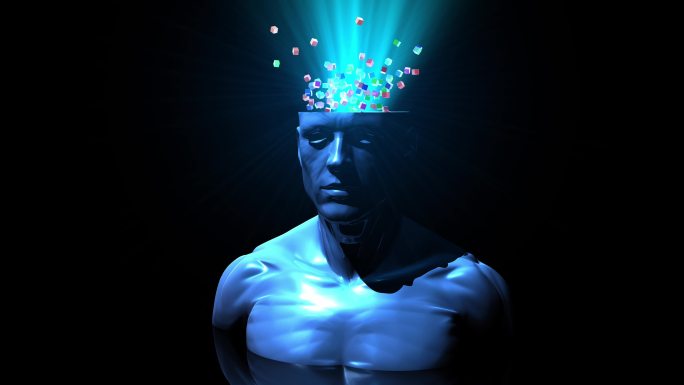 知识型人大脑三维动画人体知识