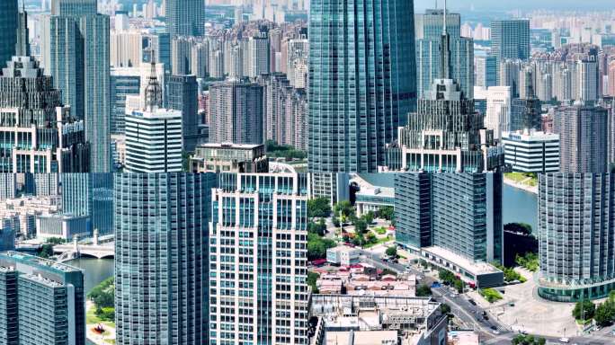 航拍天津-长焦镜头下的城市高层建筑-5