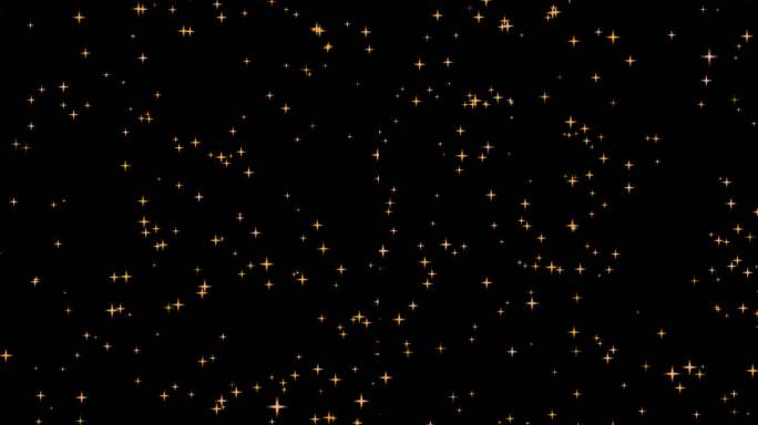 星星，垂直视频光效粒子制作闪动光效