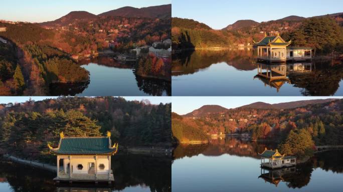 庐山湖景秋景