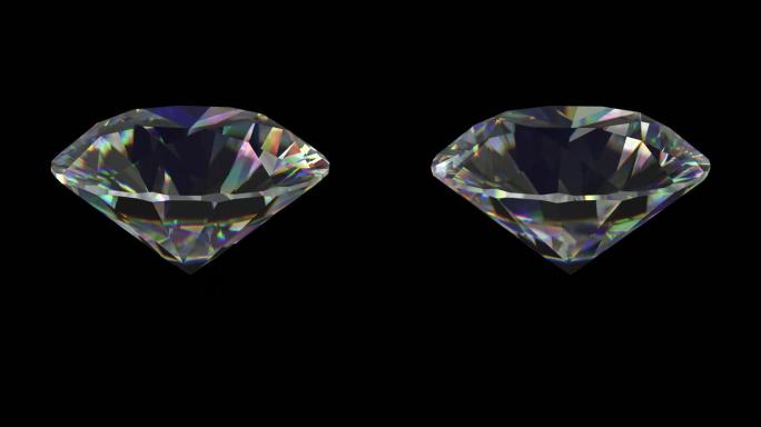 钻石 透明通道 旋转 循环