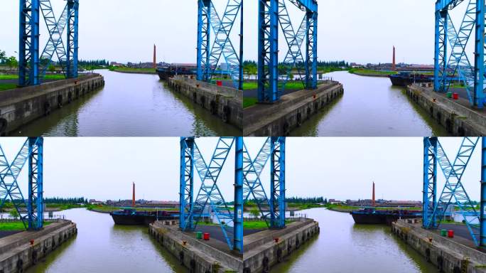 河流航运 工业园区 港口码头 运输作业
