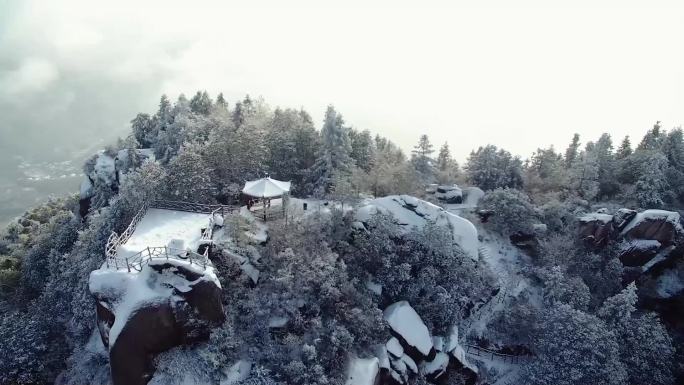 丽水云和县安溪乡雪景