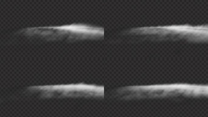 烟雾白烟气流气体水蒸气水汽素材带通道