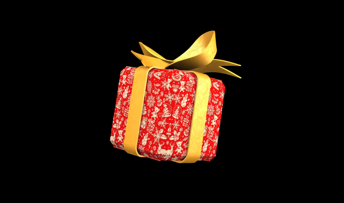 圣诞节-礼物盒打开AE模板-4K