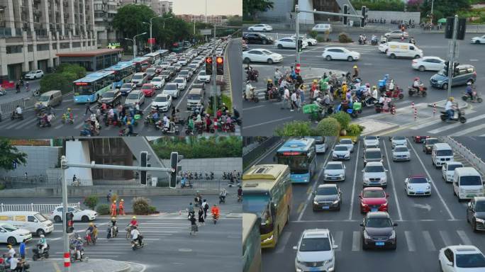 城市道路交通早高峰