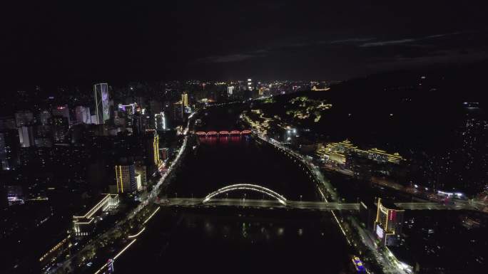 【4K】兰州一河两岸夜景