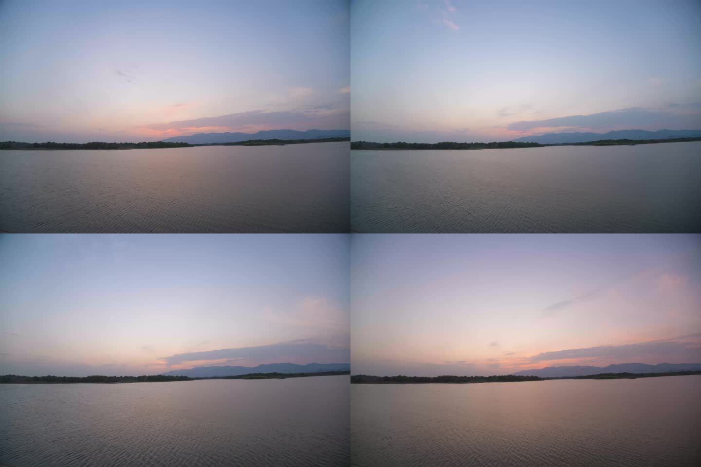 原创8k延时拍摄晚霞夕阳云彩天空湖面素材
