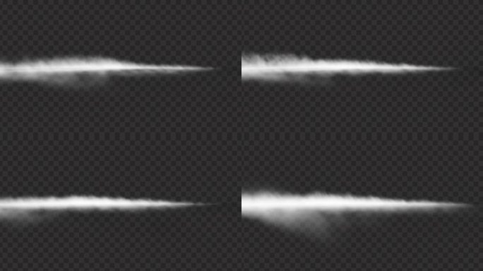 烟雾白烟气流气体水蒸气水汽素材带通道