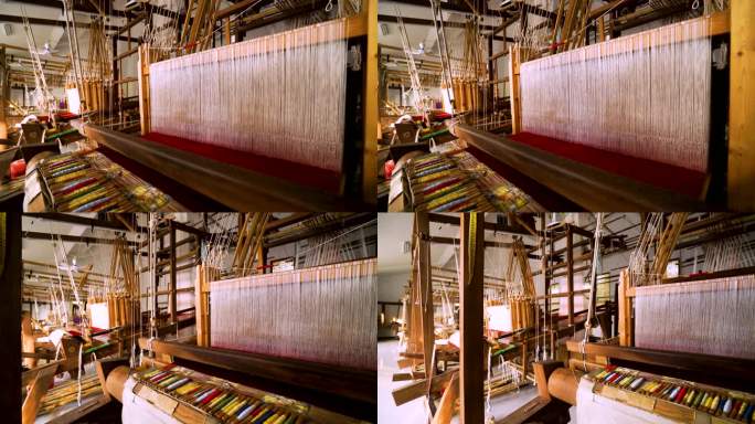 织布机 传统工艺 手工纺织 纺织厂